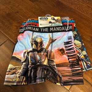 Star Wars Mandalorian Boys Athletic Boxer Briefs Size 8 Stretch Soft Cool NEW